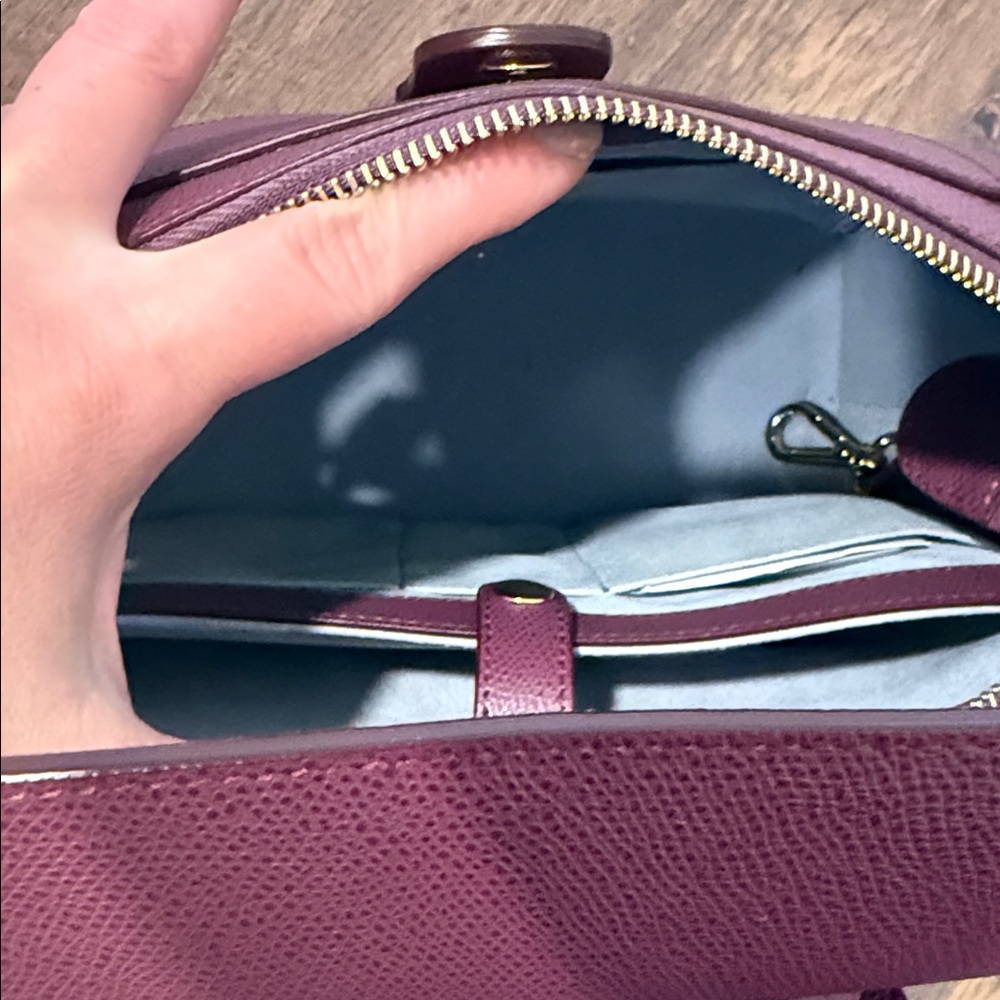 Like new Senreve Mini Maestra Bag in Plum pebbled leather - Picture 14 of 14